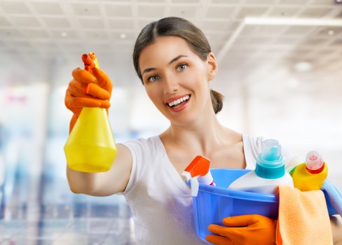 PPE used by cleaners in EC1 for safer work practices
