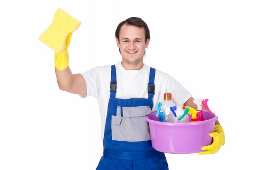 Booking and service agreement details for cleaners